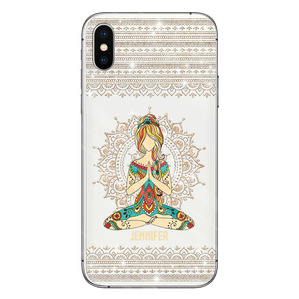 Let That S Go - Personalized Yoga Clear Phone Case