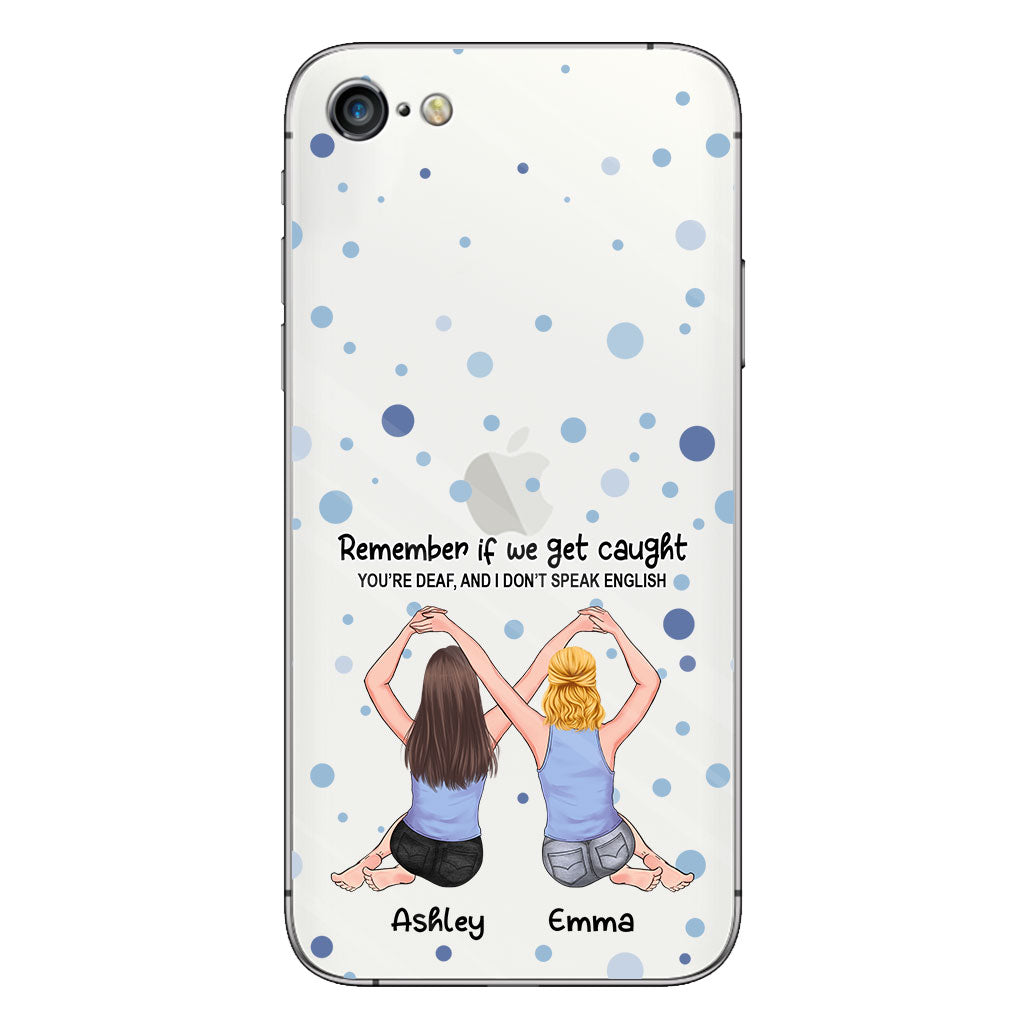 Meilleure amie pour toujours - Cadeau pour sa meilleure amie - Coque de téléphone transparente personnalisée