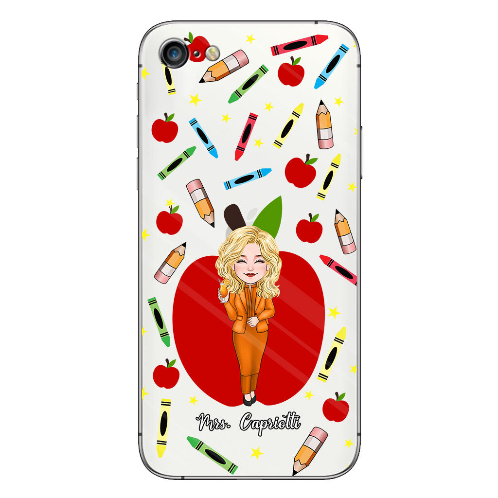 Thank You Teacher - Personalized Teacher Clear Phone Case