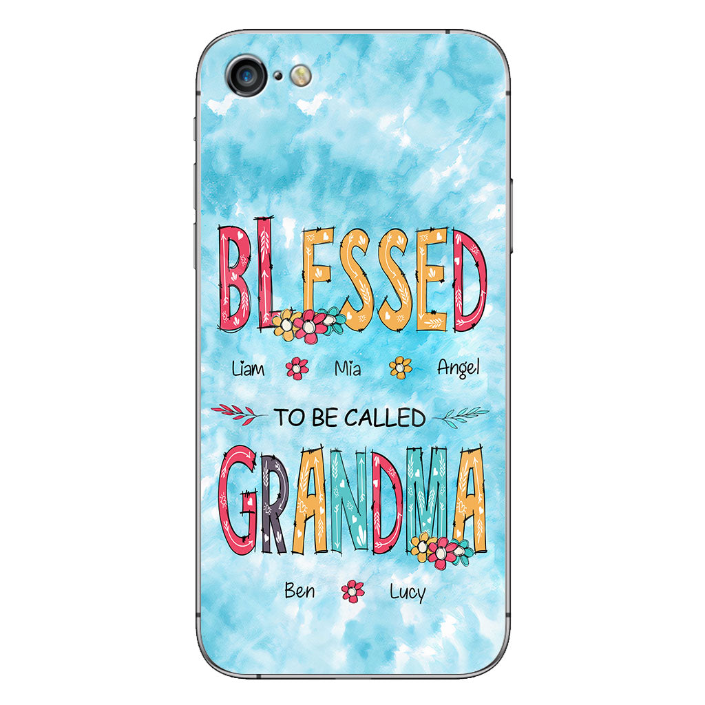 Heureuse d'être appelée grand-mère - Coque de téléphone personnalisée pour grand-mère
