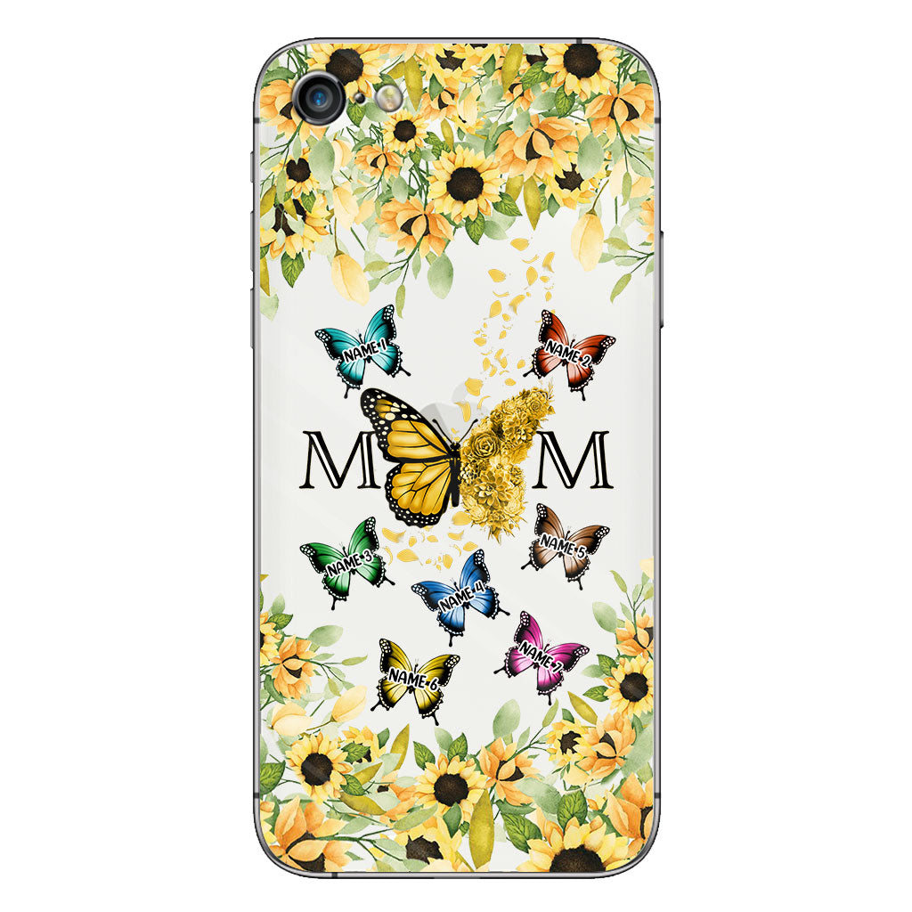 Nous t'aimons - Coque de téléphone transparente personnalisée pour maman