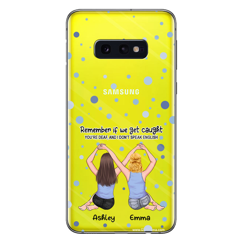 Meilleure amie pour toujours - Cadeau pour sa meilleure amie - Coque de téléphone transparente personnalisée