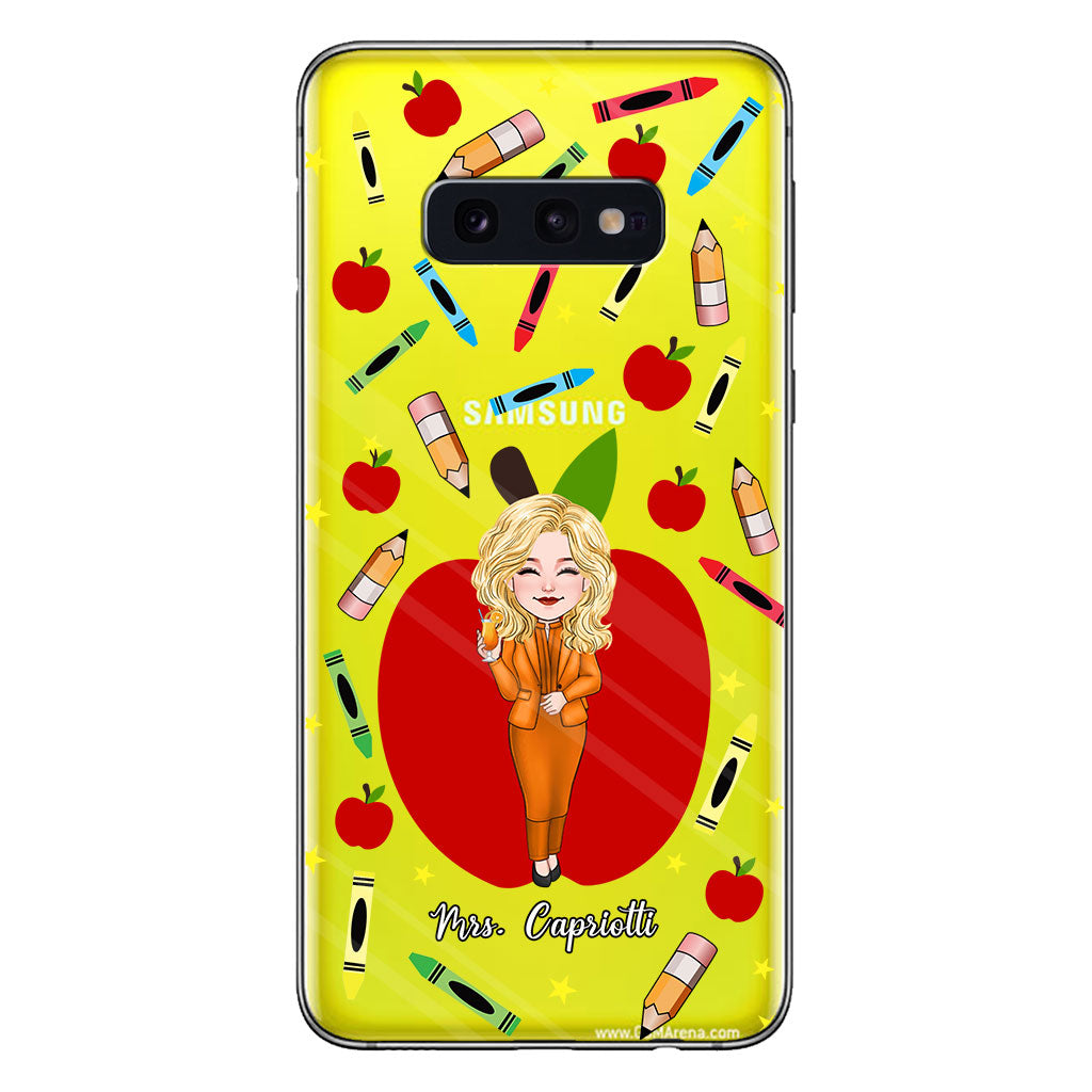 Thank You Teacher - Personalized Teacher Clear Phone Case