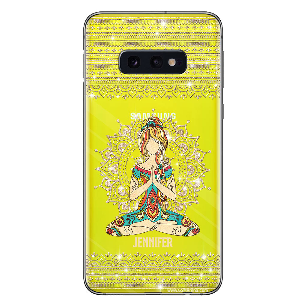 Let That S Go - Personalized Yoga Clear Phone Case