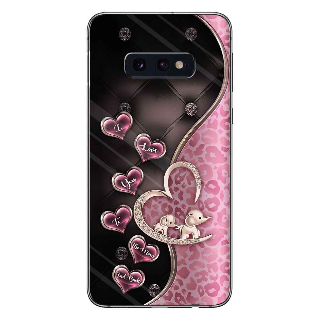 Je t'aime - Coque de téléphone éléphant pour la fête des mères