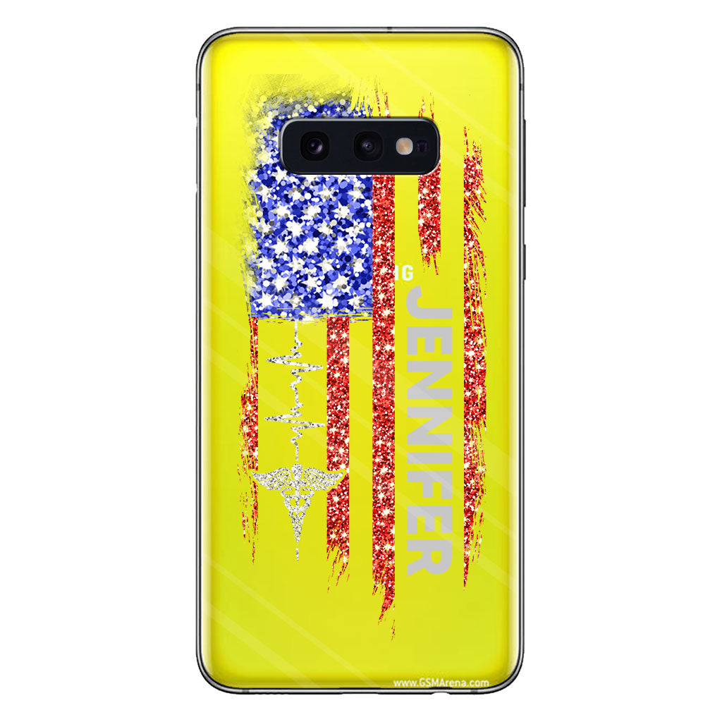 Vie d'infirmière - Étui de téléphone transparent personnalisé pour infirmière