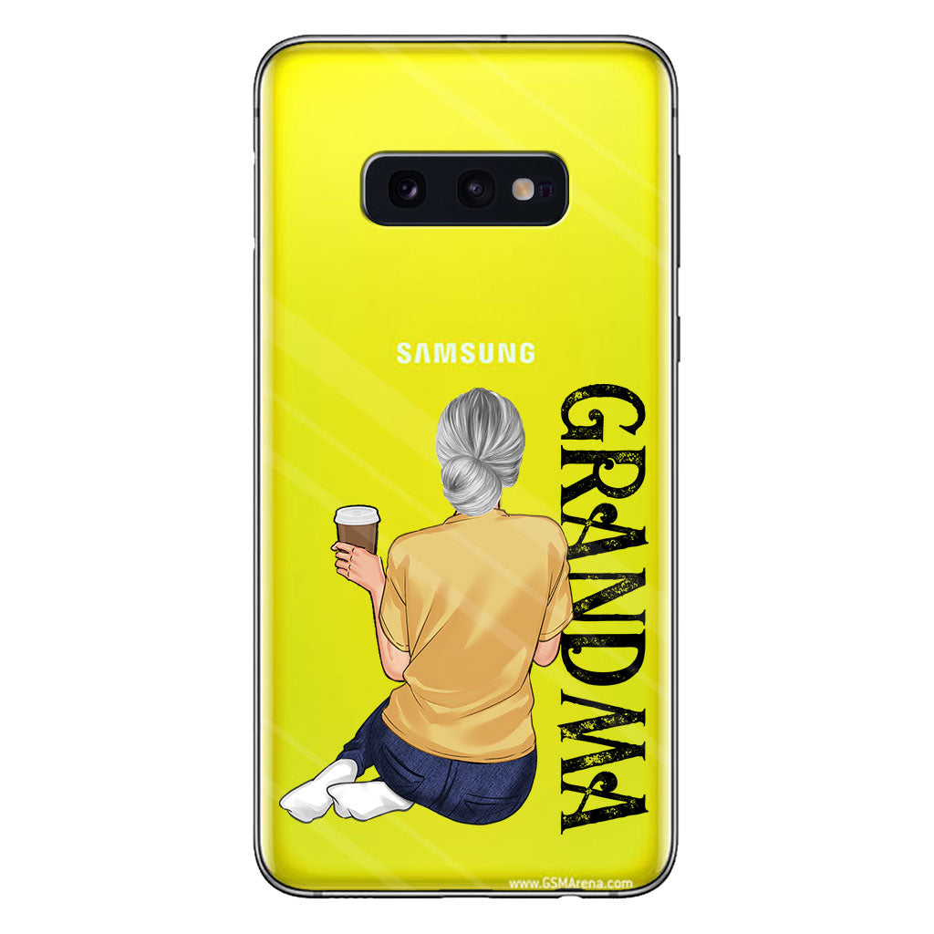 Meilleure grand-mère du monde - Coque de téléphone transparente personnalisée pour grand-mère