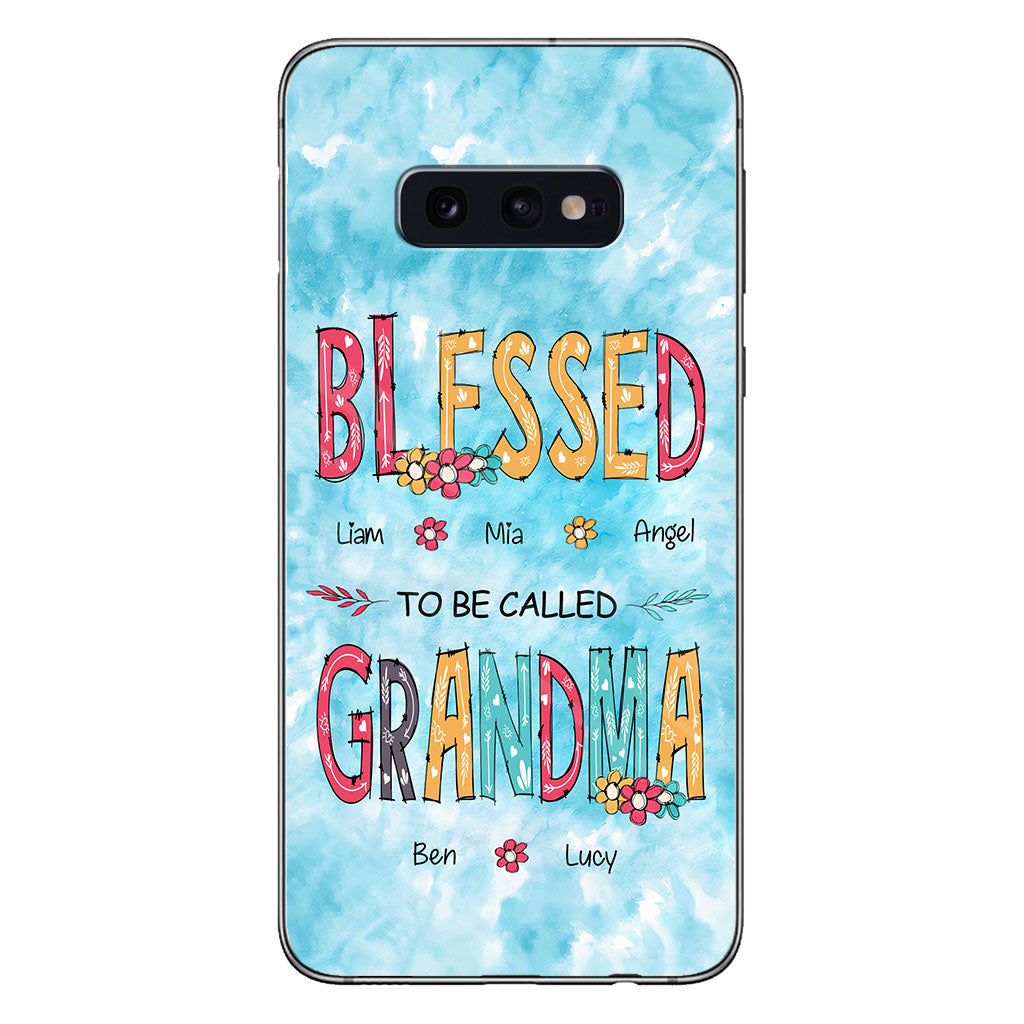 Heureuse d'être appelée grand-mère - Coque de téléphone personnalisée pour grand-mère
