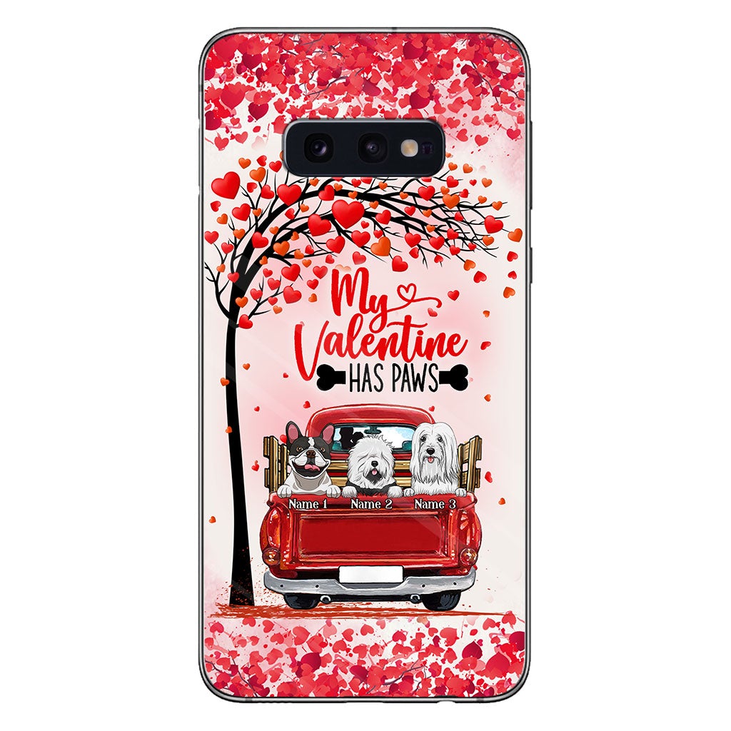 Ma Valentine a des pattes - Coque de téléphone personnalisée pour chien