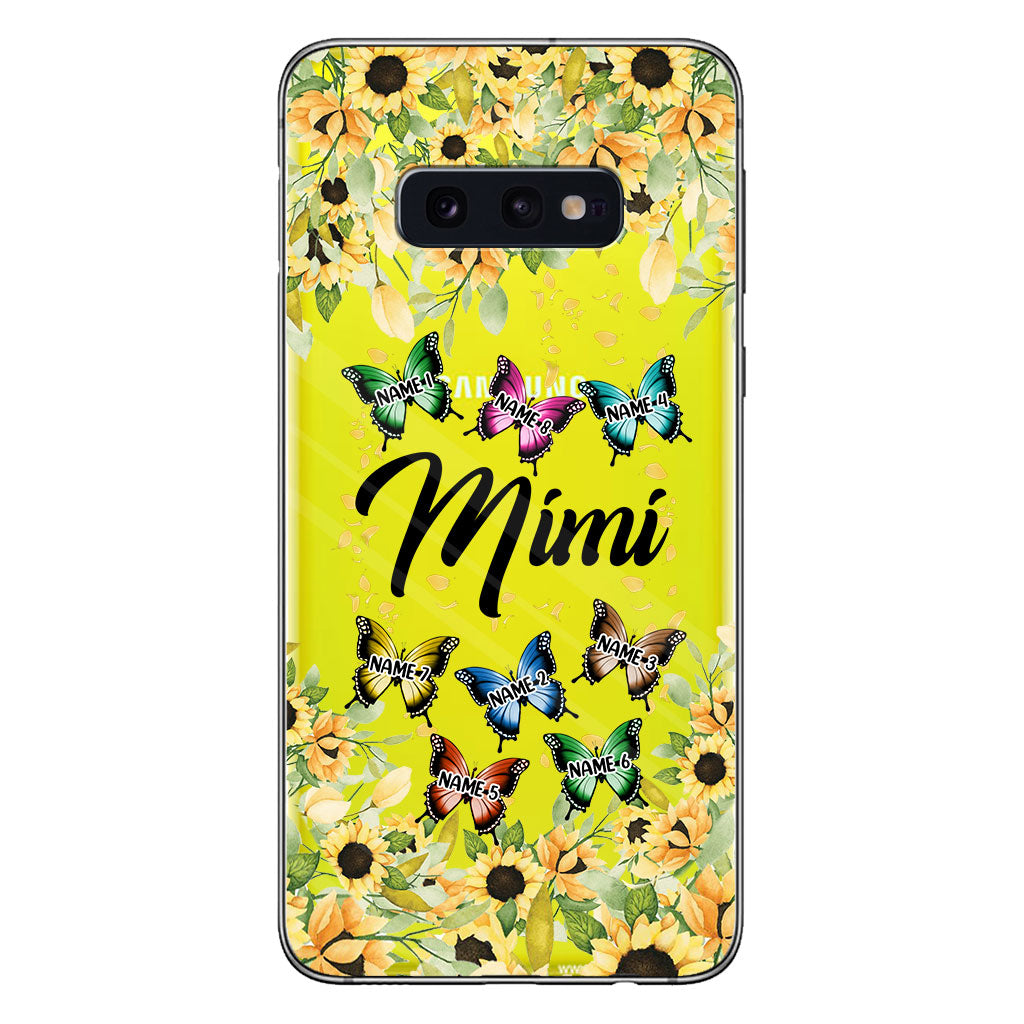 Nous t'aimons - Coque de téléphone transparente personnalisée pour grand-mère