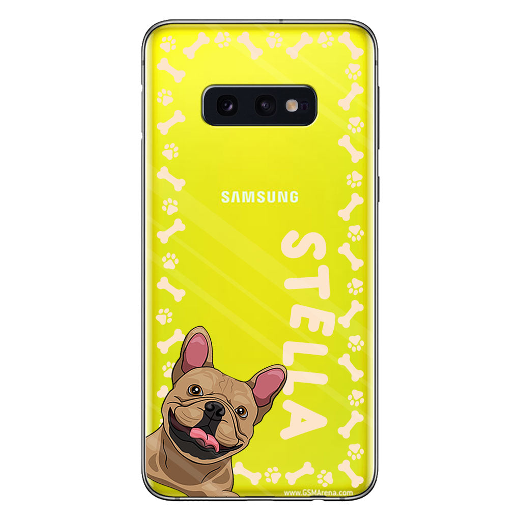 La vie est plus belle avec des animaux de compagnie - Coque de téléphone transparente personnalisée pour chien