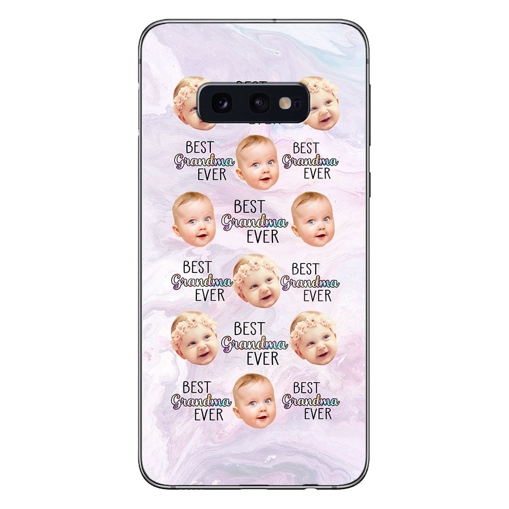 Meilleure grand-mère du monde - Cadeau pour grand-mère, maman, tante - Coque de téléphone transparente personnalisée