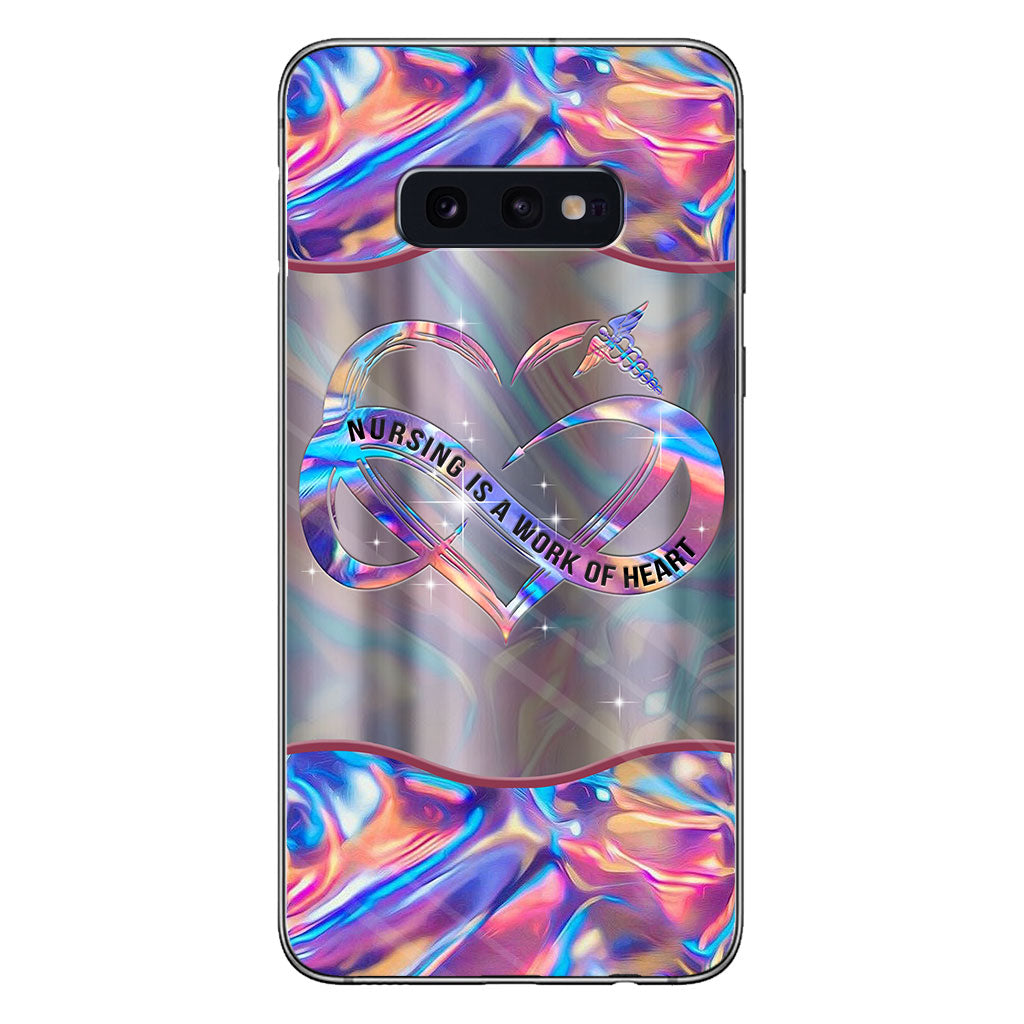 Les soins infirmiers sont un travail de cœur - Coque de téléphone personnalisée