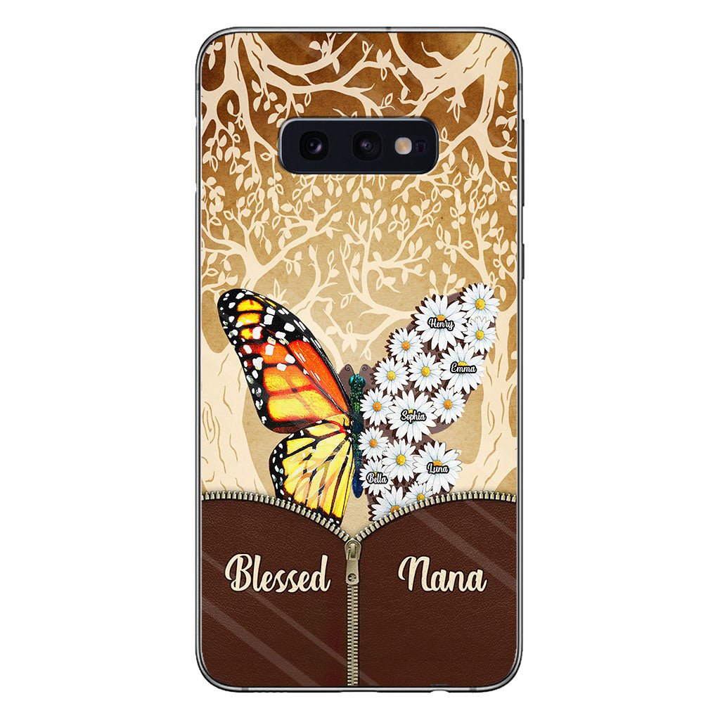 Coque de téléphone personnalisée Butterfly Daisy - Grand-mère
