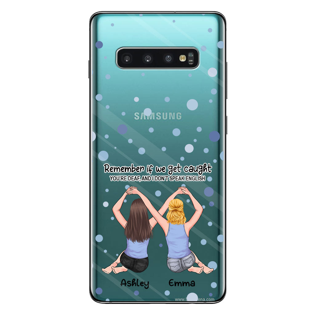 Meilleure amie pour toujours - Cadeau pour sa meilleure amie - Coque de téléphone transparente personnalisée