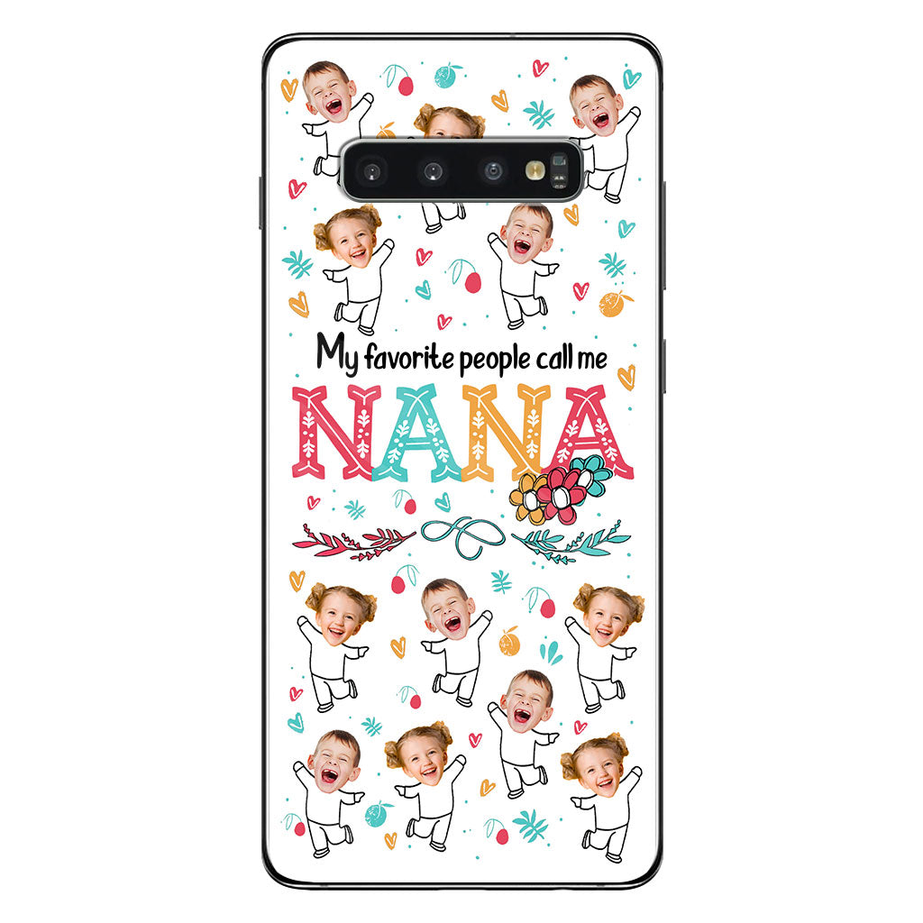 Mes personnes préférées m'appellent Nana - Cadeau pour grand-mère, maman - Coque de téléphone personnalisée