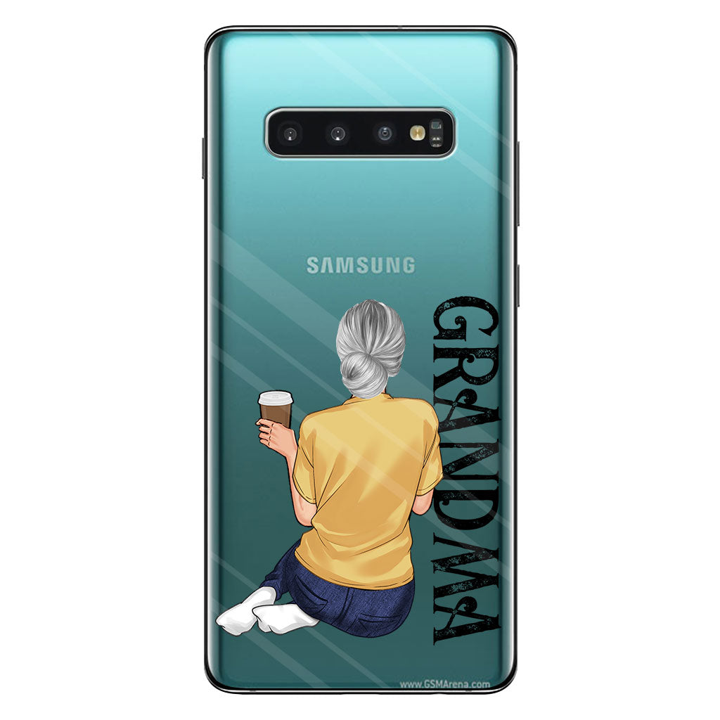 Meilleure grand-mère du monde - Coque de téléphone transparente personnalisée pour grand-mère