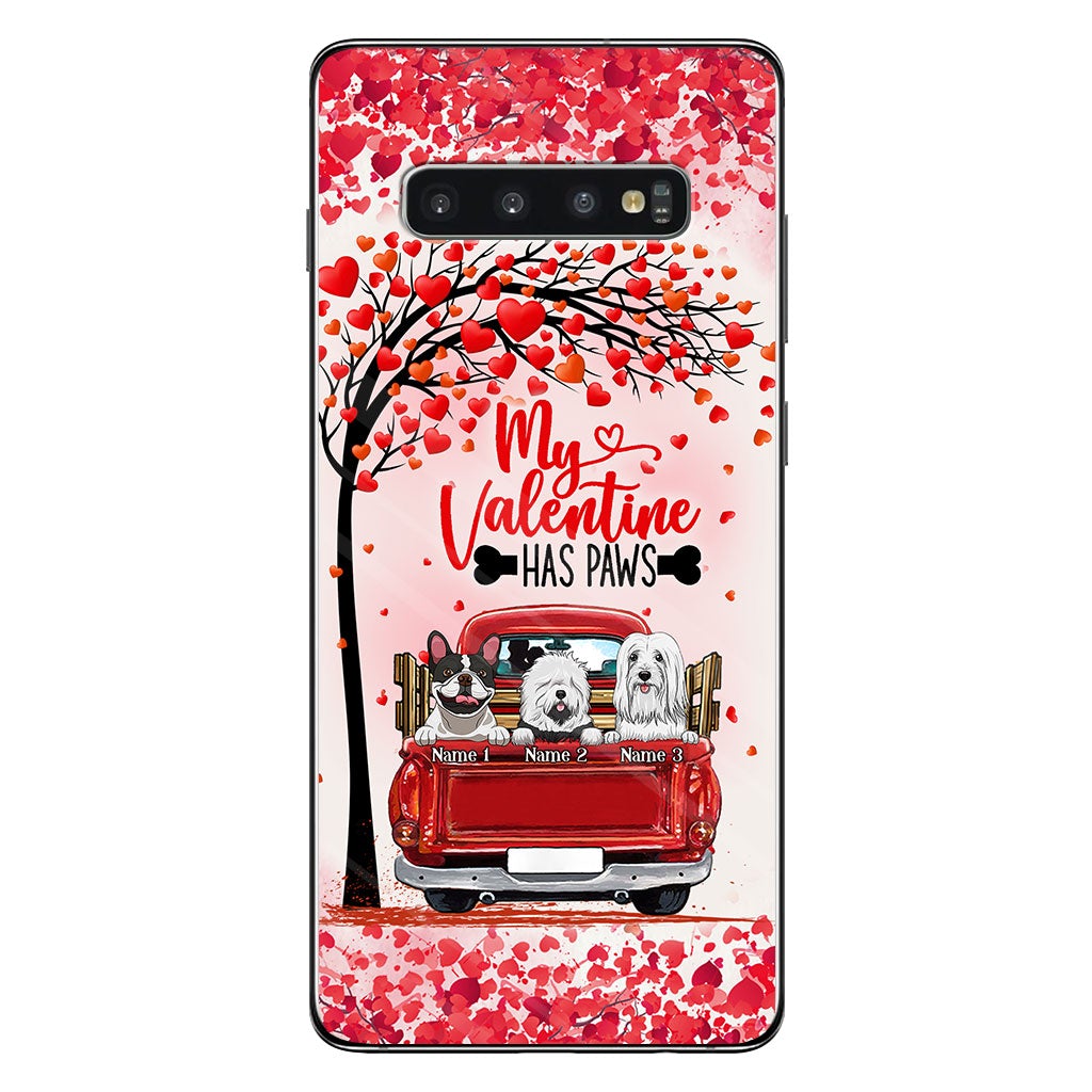 Ma Valentine a des pattes - Coque de téléphone personnalisée pour chien