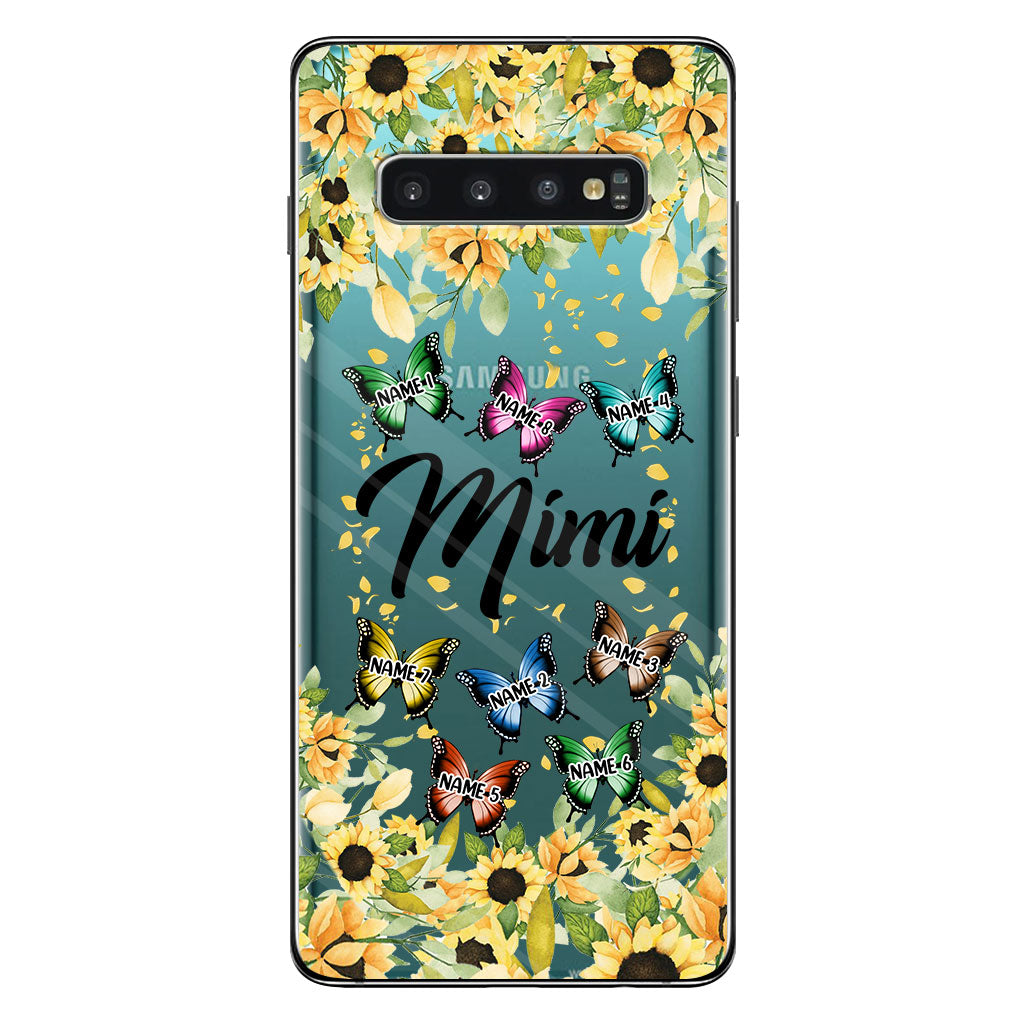 Nous t'aimons - Coque de téléphone transparente personnalisée pour grand-mère