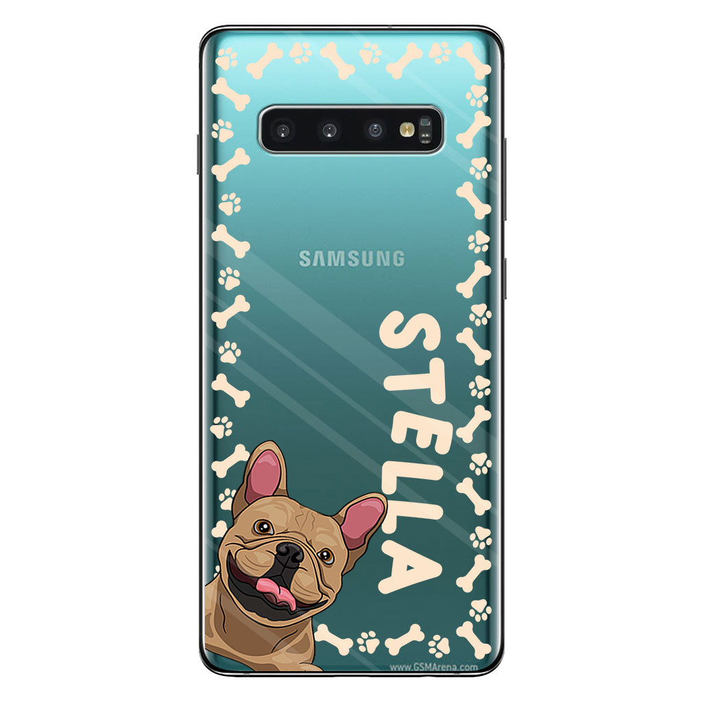La vie est plus belle avec des animaux de compagnie - Coque de téléphone transparente personnalisée pour chien