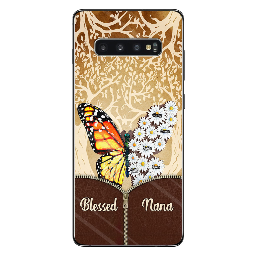 Coque de téléphone personnalisée Butterfly Daisy - Grand-mère