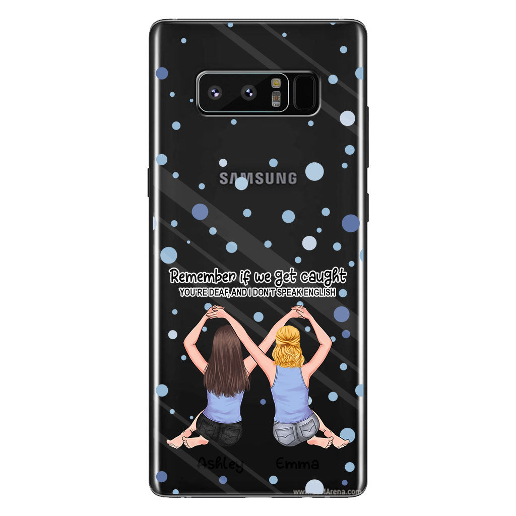 Meilleure amie pour toujours - Cadeau pour sa meilleure amie - Coque de téléphone transparente personnalisée