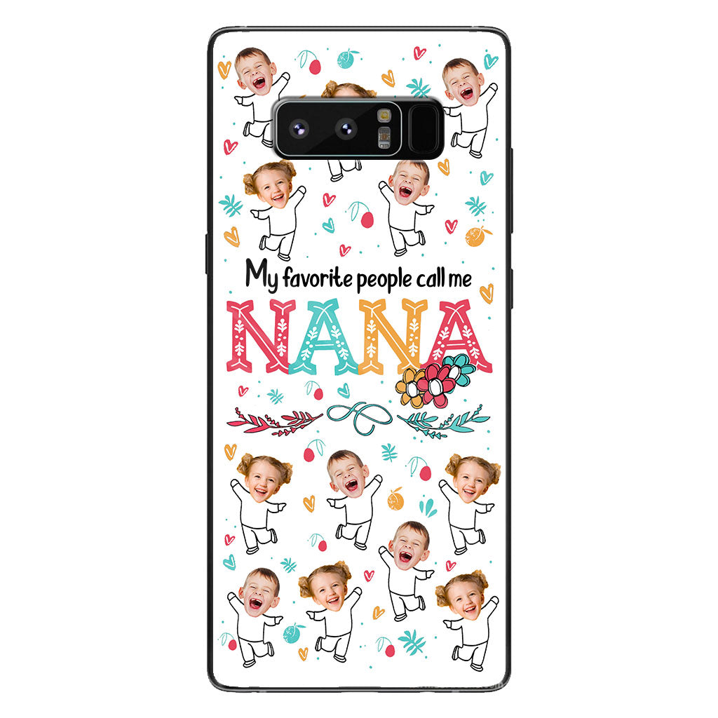 Mes personnes préférées m'appellent Nana - Cadeau pour grand-mère, maman - Coque de téléphone personnalisée
