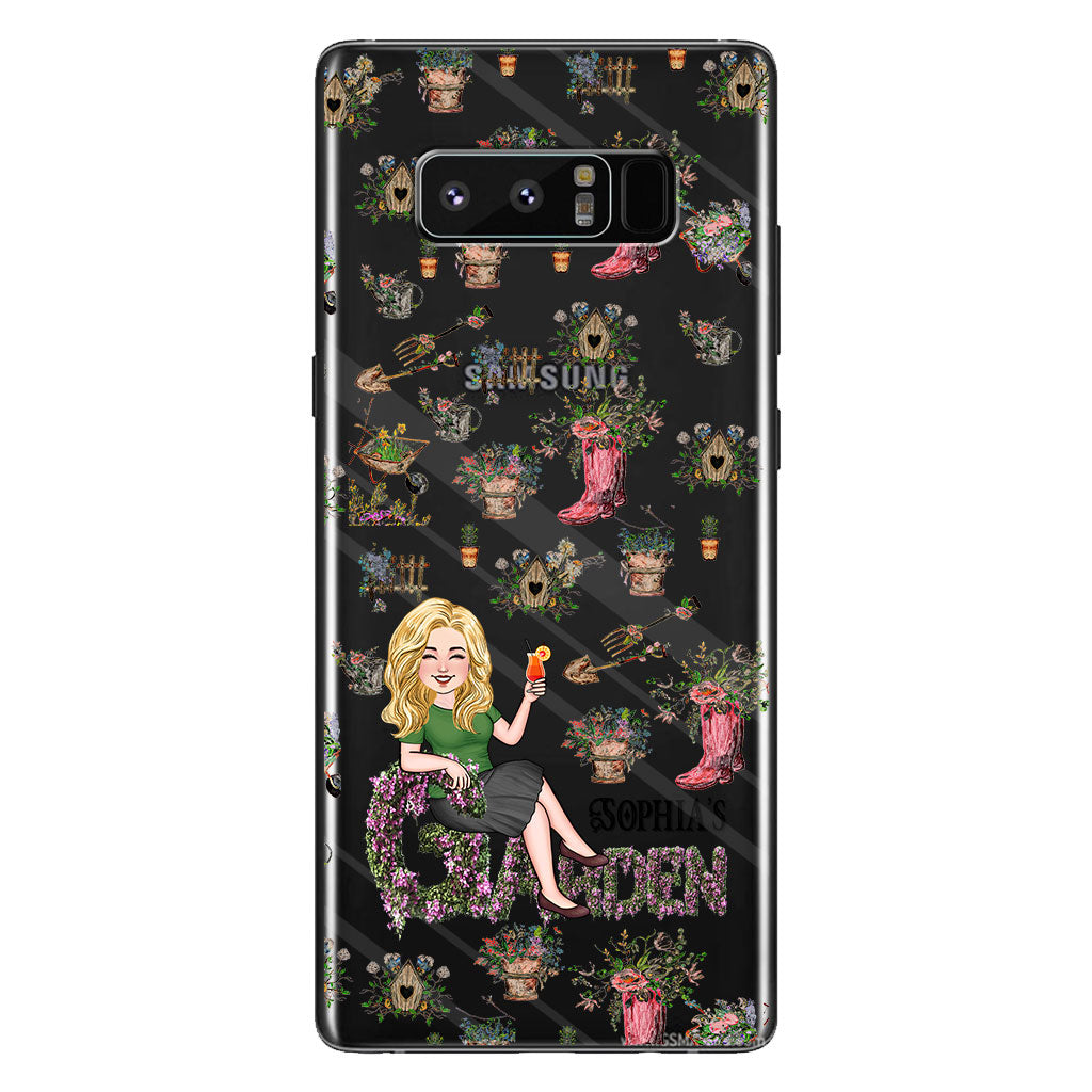 Et me voilà parti pour le jardinage ! - Coque de téléphone transparente personnalisée sur le thème du jardinage