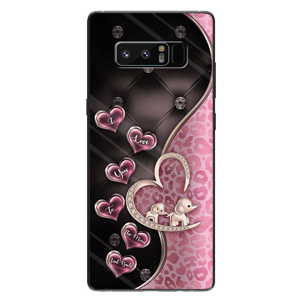 Je t'aime - Coque de téléphone éléphant pour la fête des mères