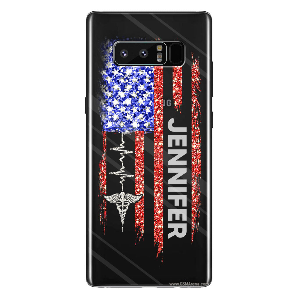 Vie d'infirmière - Étui de téléphone transparent personnalisé pour infirmière