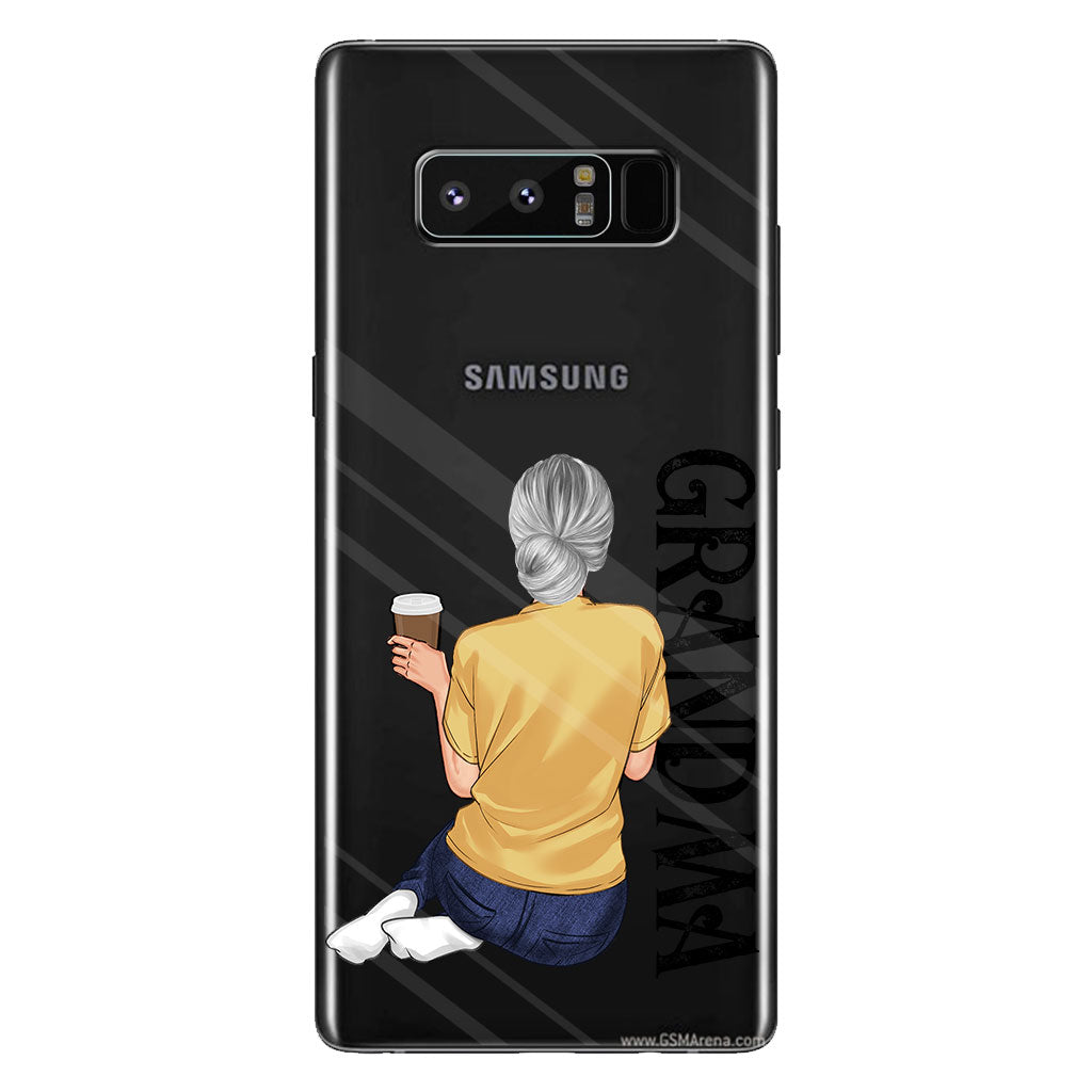 Meilleure grand-mère du monde - Coque de téléphone transparente personnalisée pour grand-mère