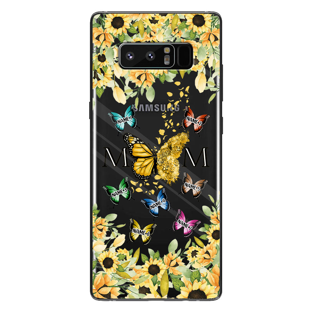 Nous t'aimons - Coque de téléphone transparente personnalisée pour maman