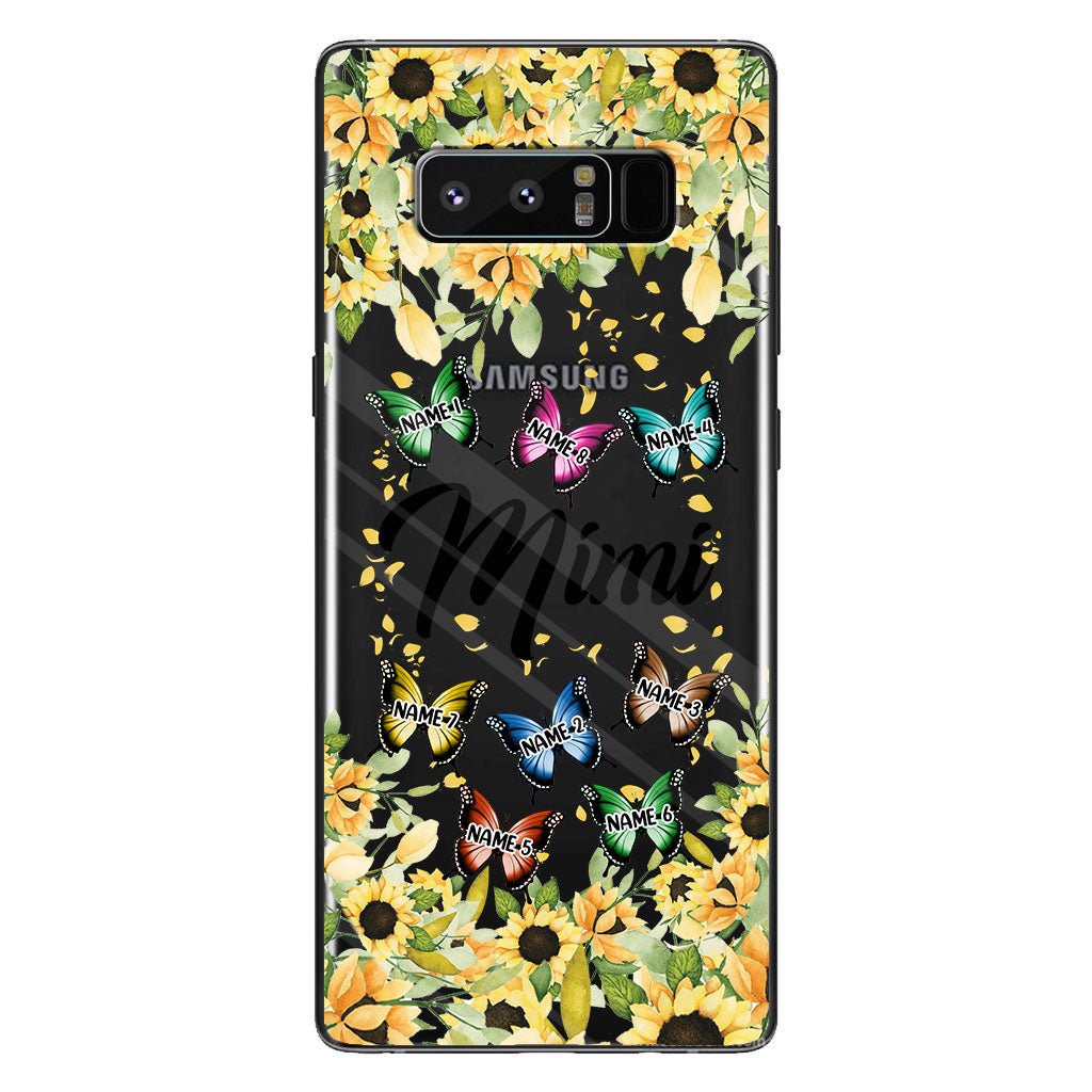 Nous t'aimons - Coque de téléphone transparente personnalisée pour grand-mère