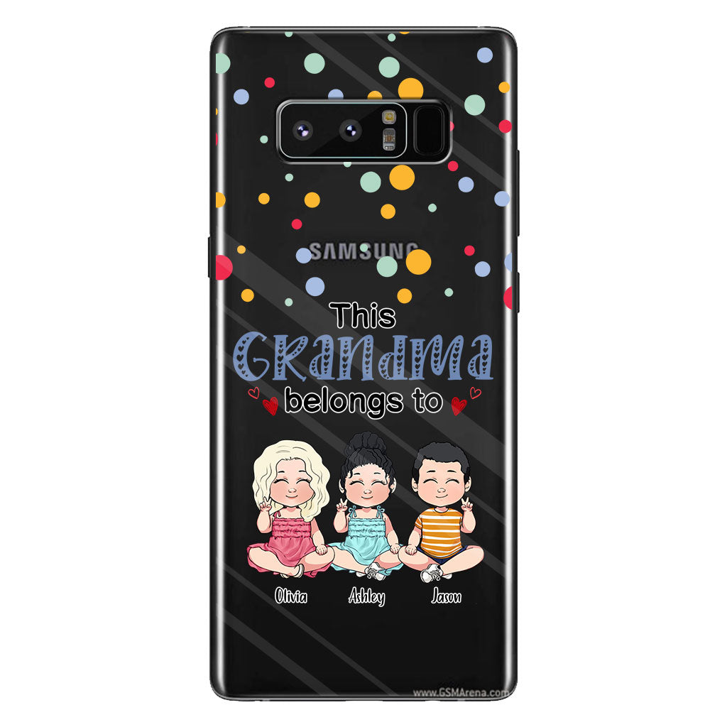 This Grandma Belongs To - Personalized Grandma Clear Phone Case