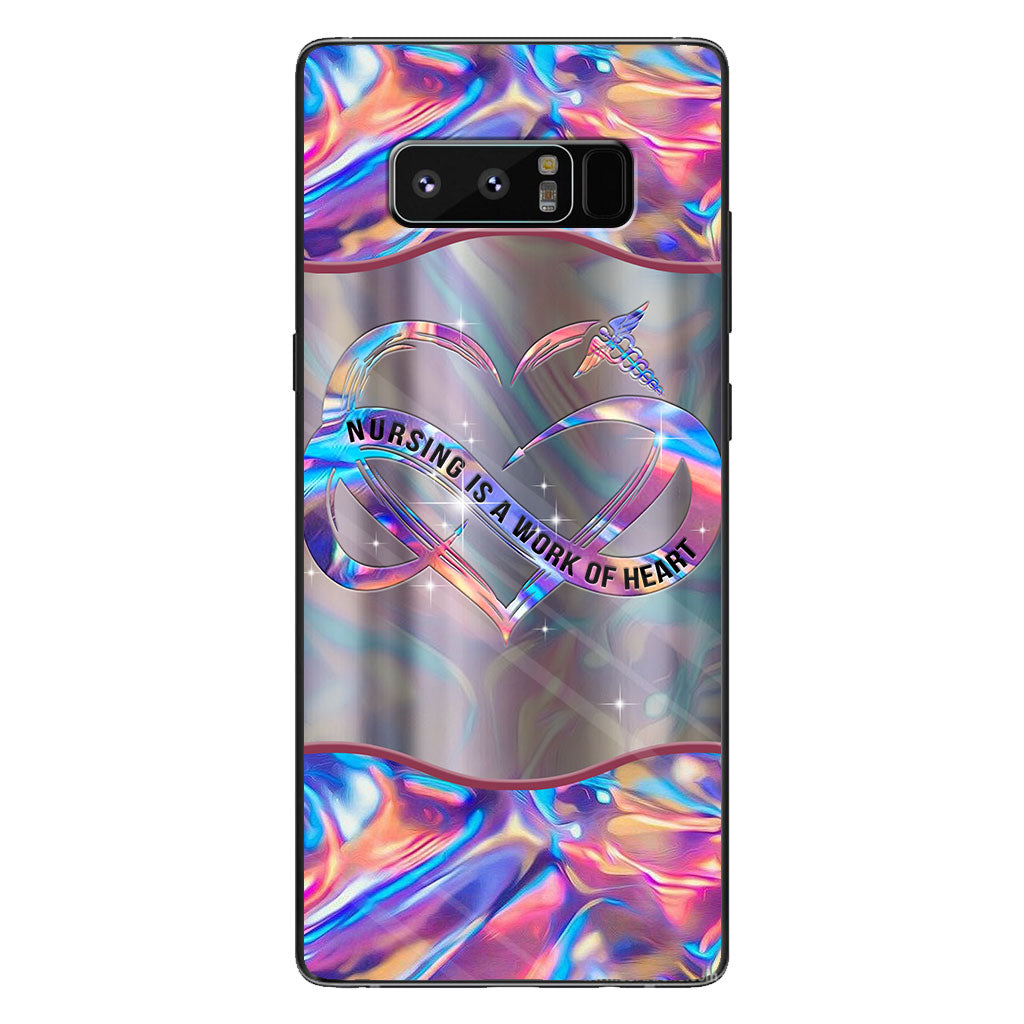 Les soins infirmiers sont un travail de cœur - Coque de téléphone personnalisée