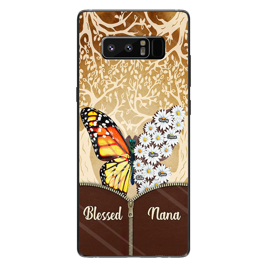 Coque de téléphone personnalisée Butterfly Daisy - Grand-mère