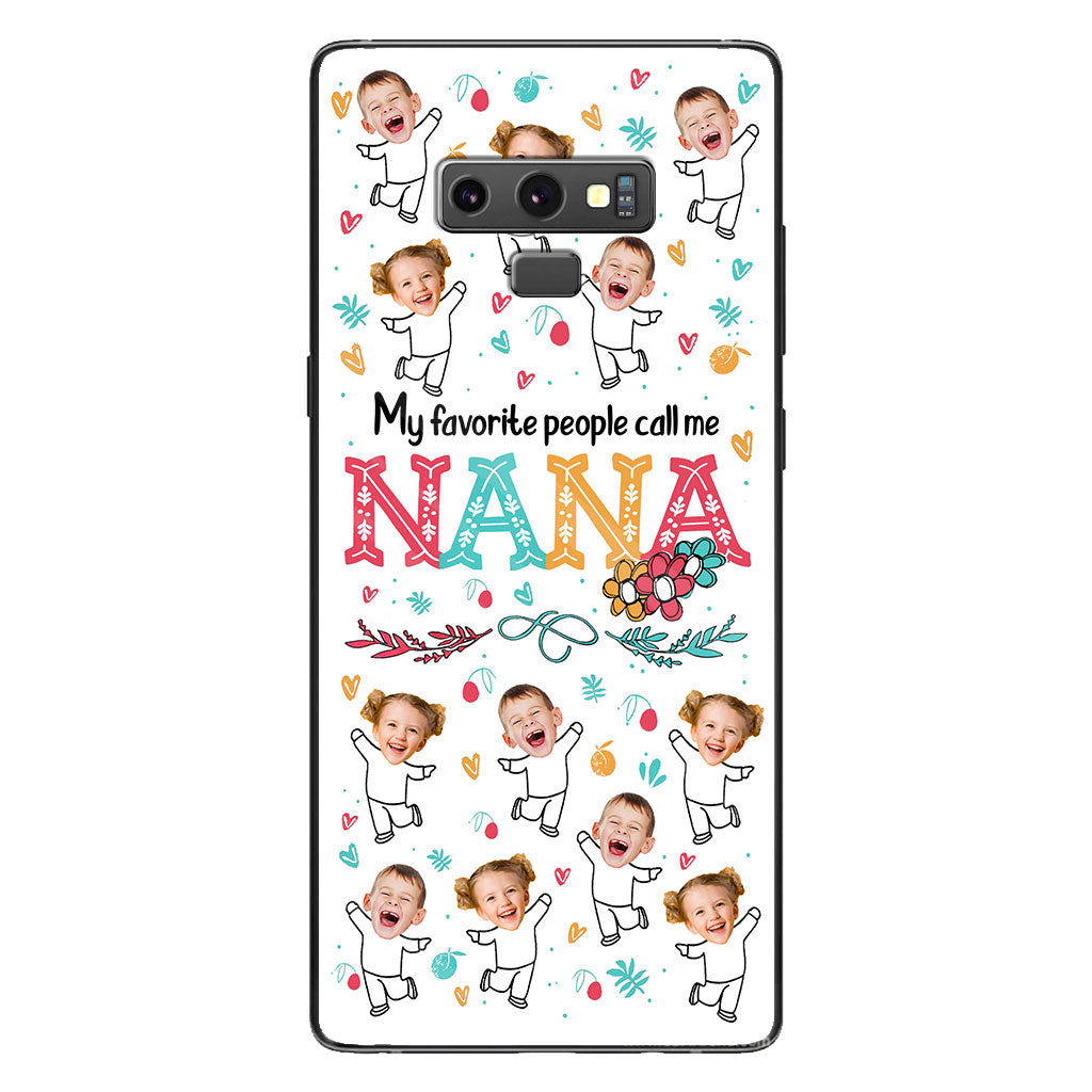 Mes personnes préférées m'appellent Nana - Cadeau pour grand-mère, maman - Coque de téléphone personnalisée
