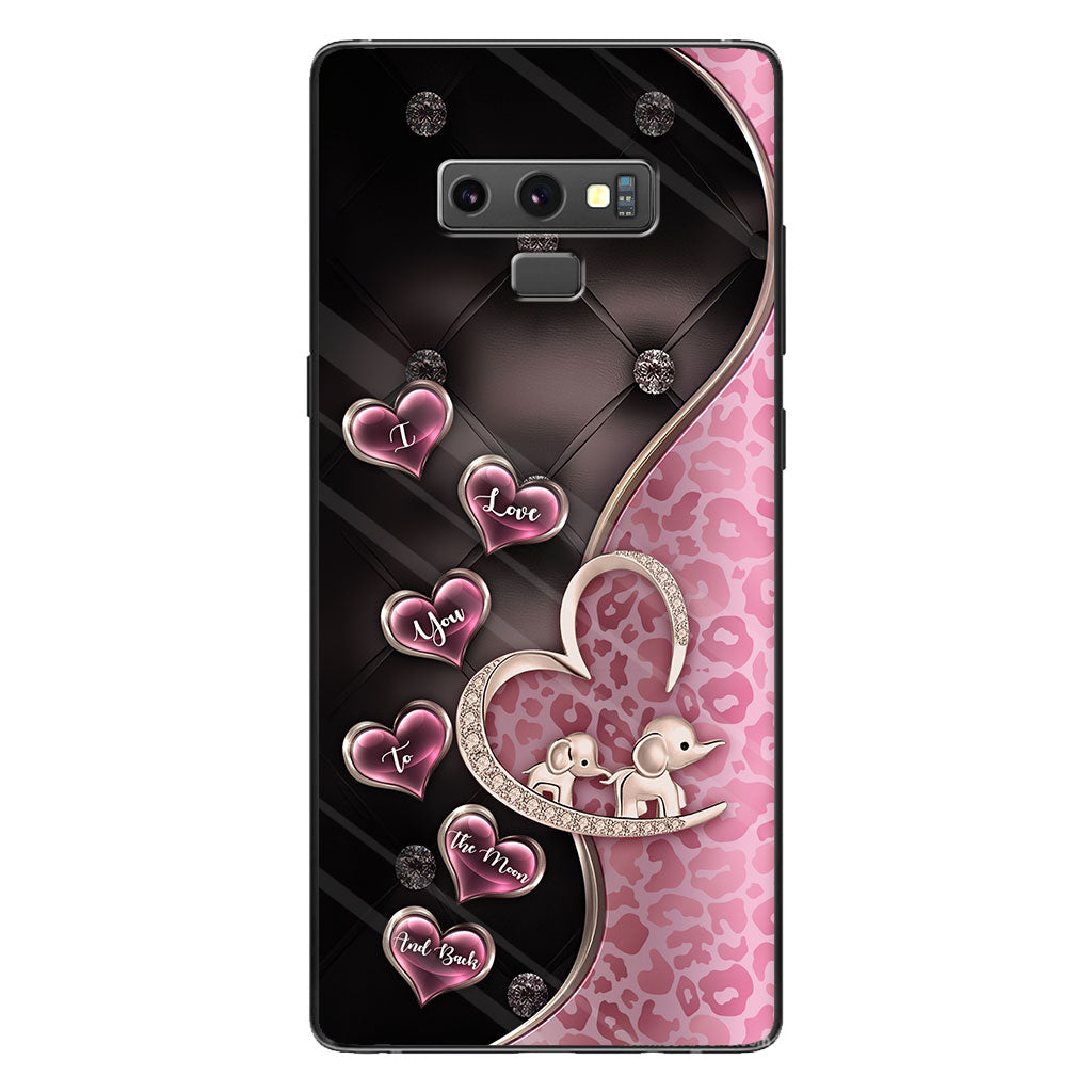 Je t'aime - Coque de téléphone éléphant pour la fête des mères