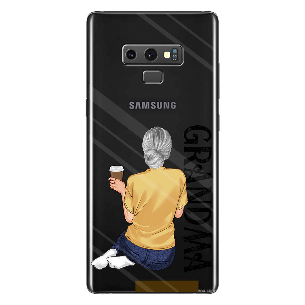 Meilleure grand-mère du monde - Coque de téléphone transparente personnalisée pour grand-mère