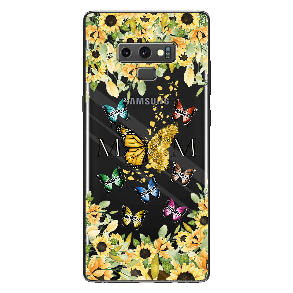 Nous t'aimons - Coque de téléphone transparente personnalisée pour maman