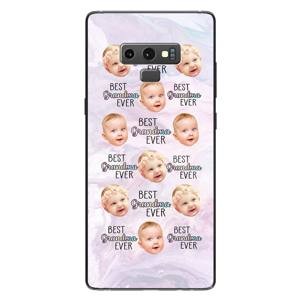 Meilleure grand-mère du monde - Cadeau pour grand-mère, maman, tante - Coque de téléphone transparente personnalisée