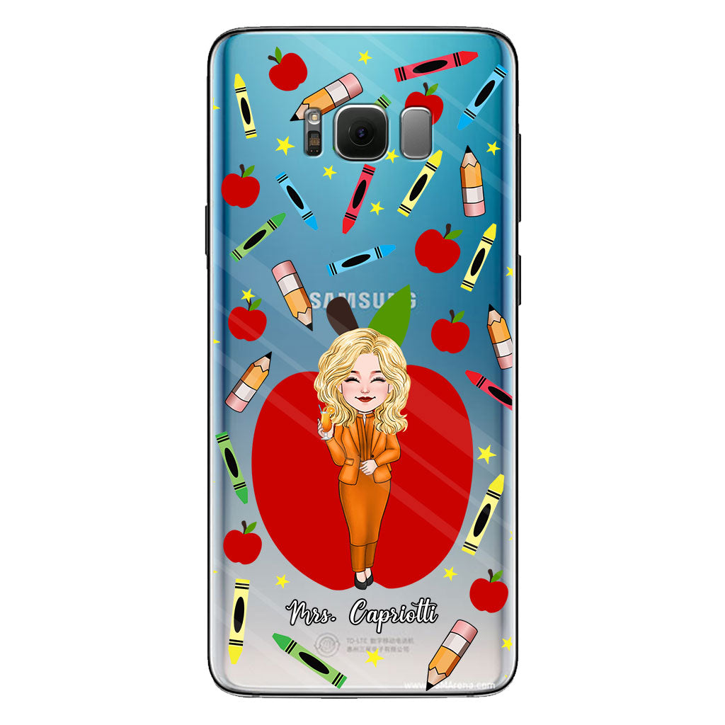 Thank You Teacher - Personalized Teacher Clear Phone Case