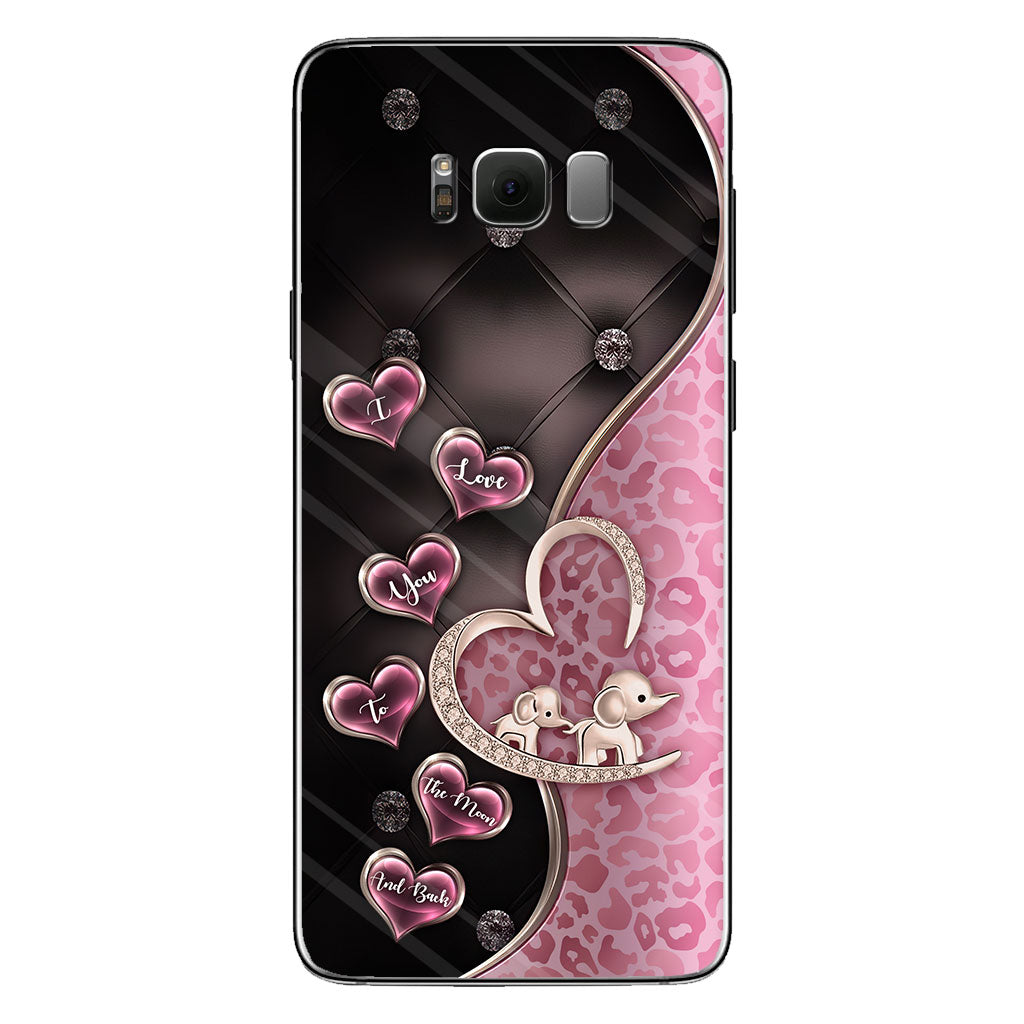 Je t'aime - Coque de téléphone éléphant pour la fête des mères