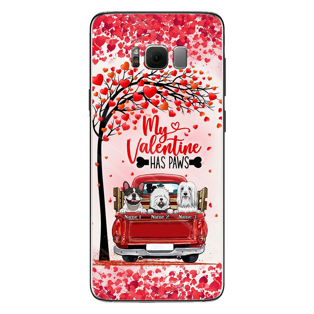 Ma Valentine a des pattes - Coque de téléphone personnalisée pour chien