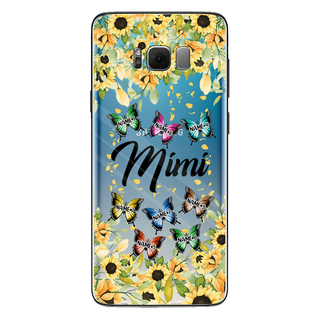 Nous t'aimons - Coque de téléphone transparente personnalisée pour grand-mère