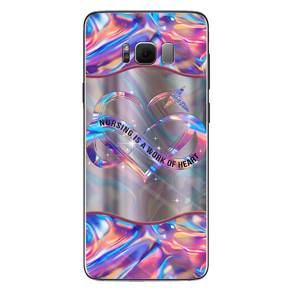Les soins infirmiers sont un travail de cœur - Coque de téléphone personnalisée