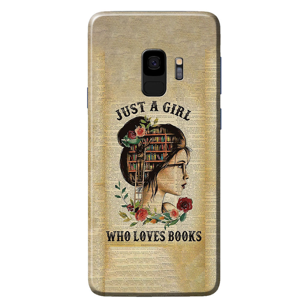 Just A Girl - Book Phone Case