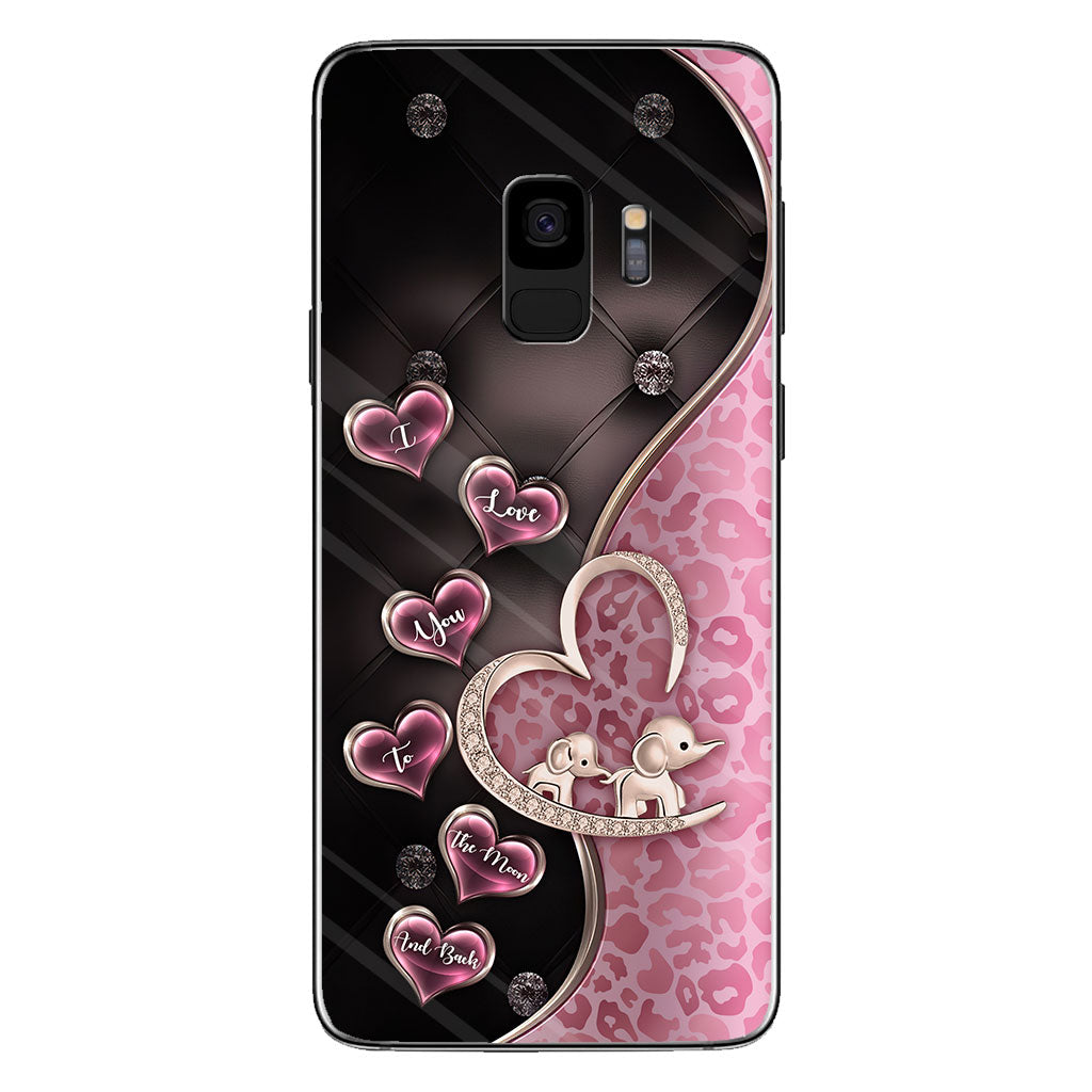 Je t'aime - Coque de téléphone éléphant pour la fête des mères
