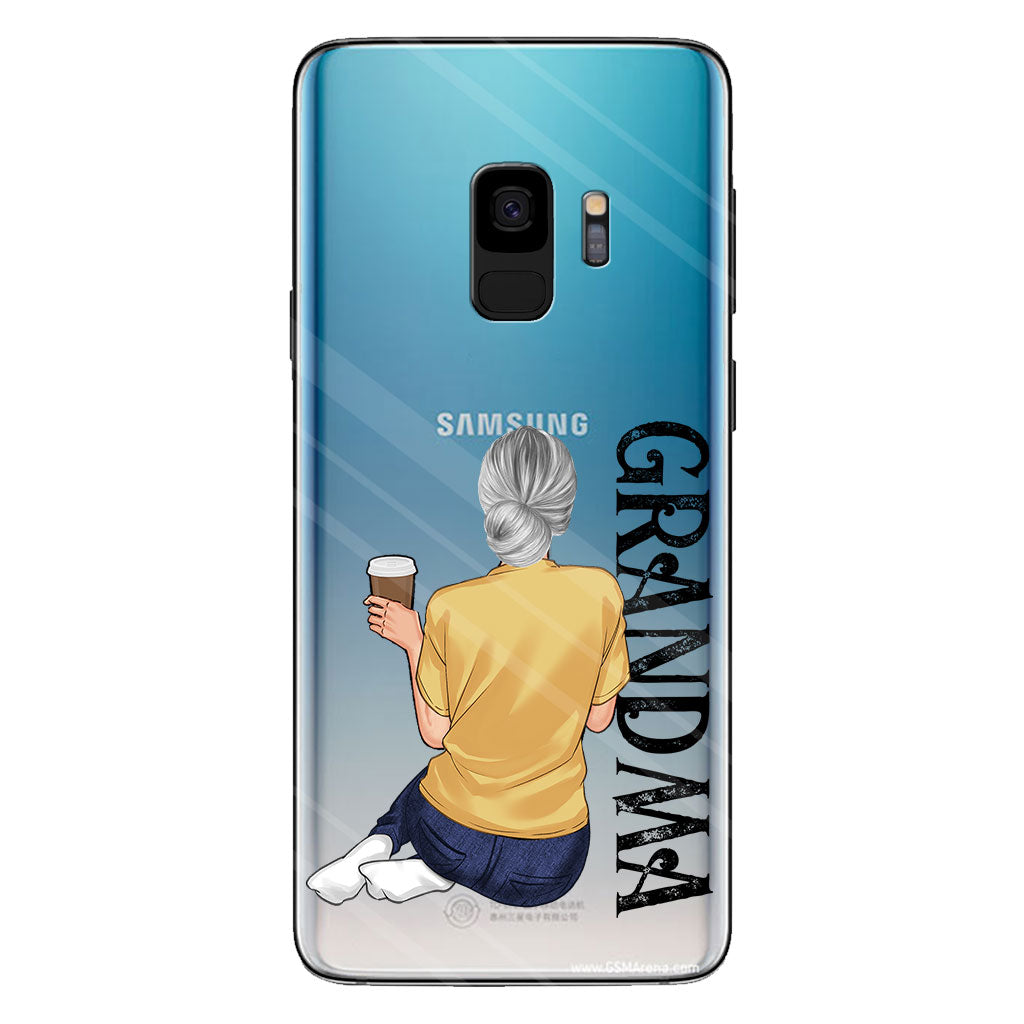 Meilleure grand-mère du monde - Coque de téléphone transparente personnalisée pour grand-mère