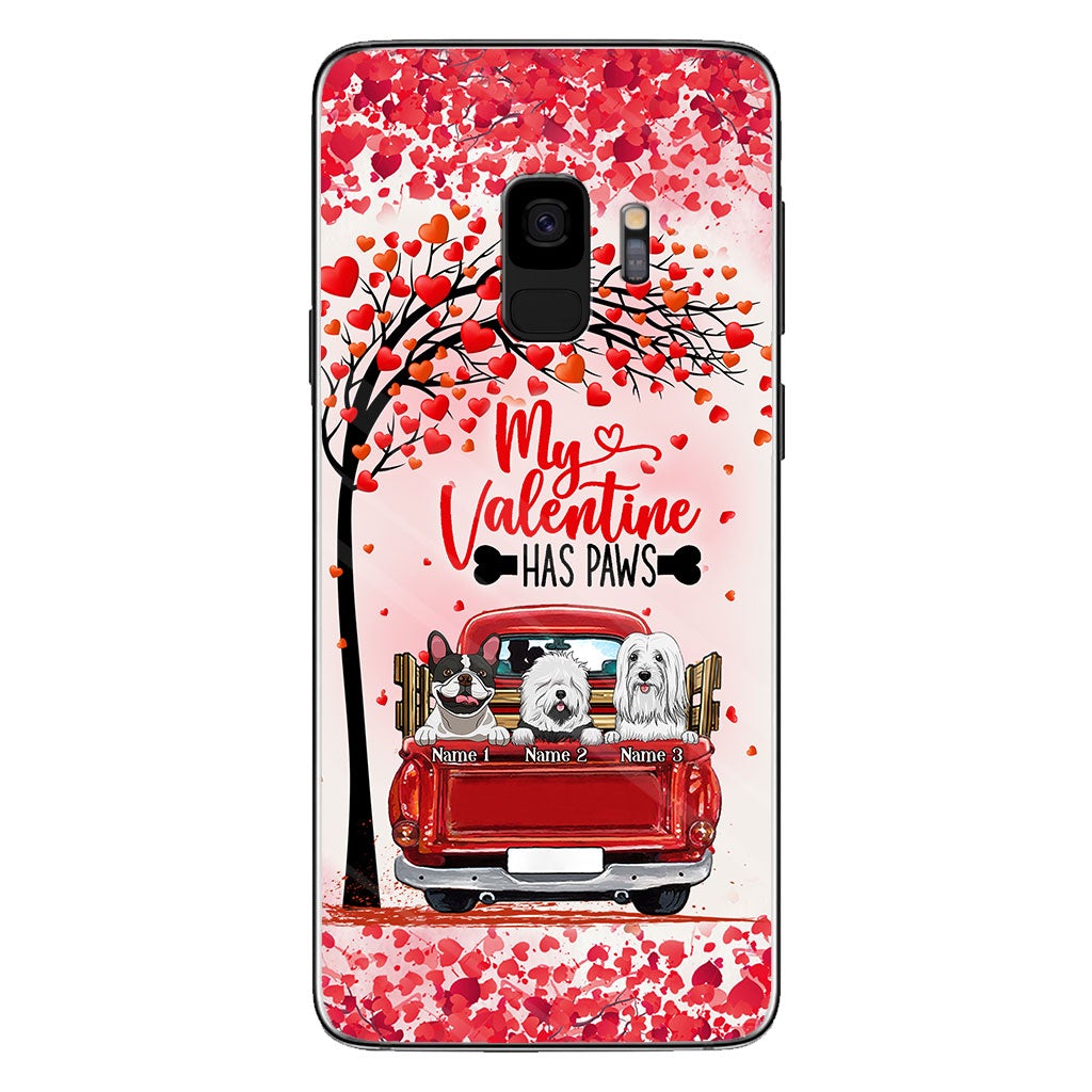 Ma Valentine a des pattes - Coque de téléphone personnalisée pour chien